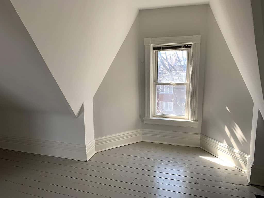 Floor after being painted in Farrow And Ball Modern Eggshell